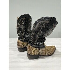 JE-VER Genuine Python Skin Cowboy Boot SZ 26 1/2 - US Men’s 8.5 Model #4530